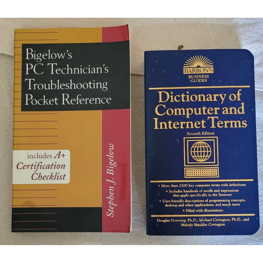 Computer Dictionary & Reference Books, 2 for 1 price.